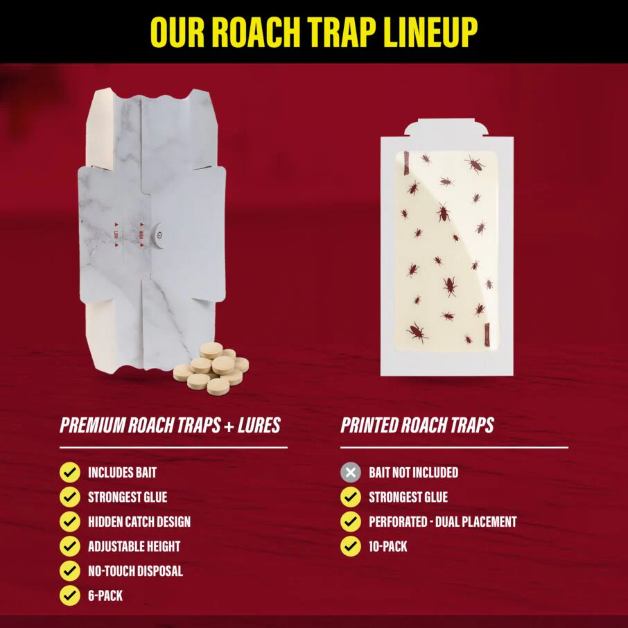 Catchmaster Cockroach Trap with Powerful Food-Based Bait – Glue Traps (10-Pk) - Image 3