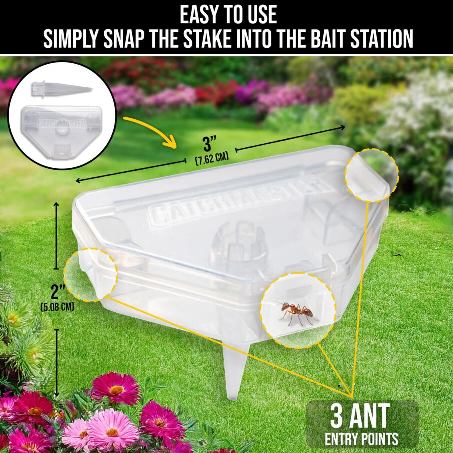 DEFIANT Outdoor Reusable Garden Stakes Ant Traps - 5 Pack - Image 3