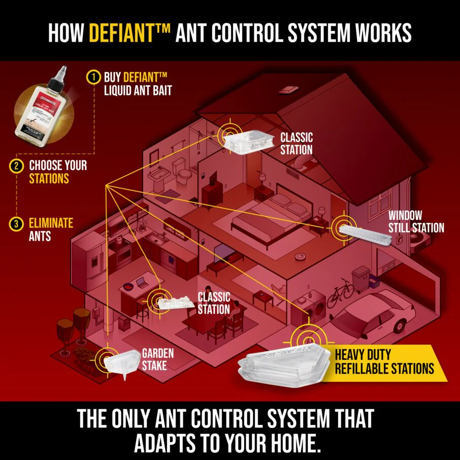 DEFIANT Reusable Heavy Duty Ant Traps Indoor & Outdoor Refill - 8 Pack - Image 7