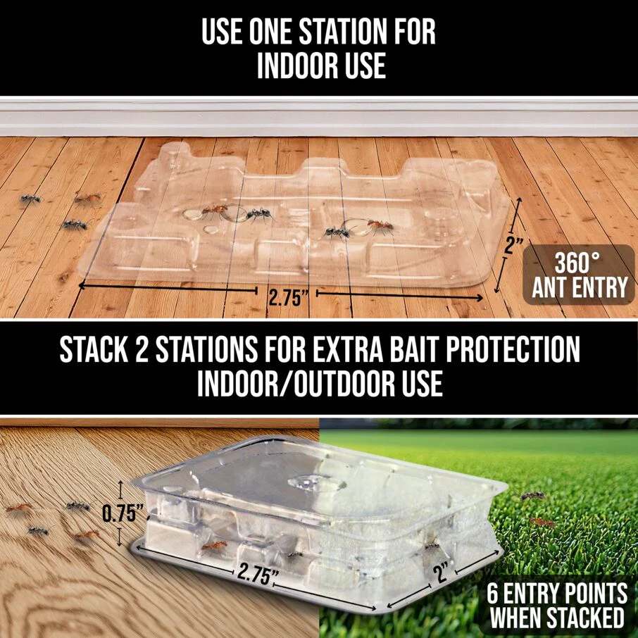 DEFIANT™ Premium Liquid Ant Control, 1-Year Supply + 8 Classic Bait Stations - Image 6